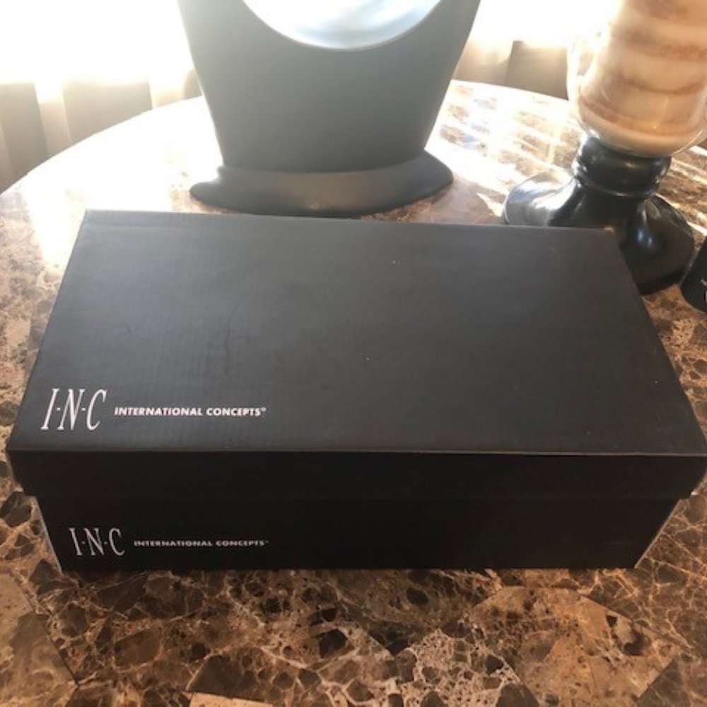 INC (Men's 9.5) Slip-On, Black-velvet, Dress Shoe - Picture 2 of 5
